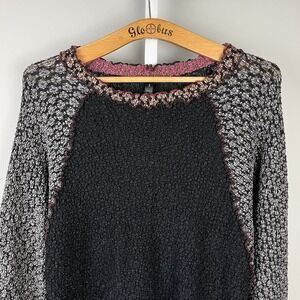 French‎ Dressing Artsy Sweater Size 3 Womens XL Stretchy Color Block Art to Wear